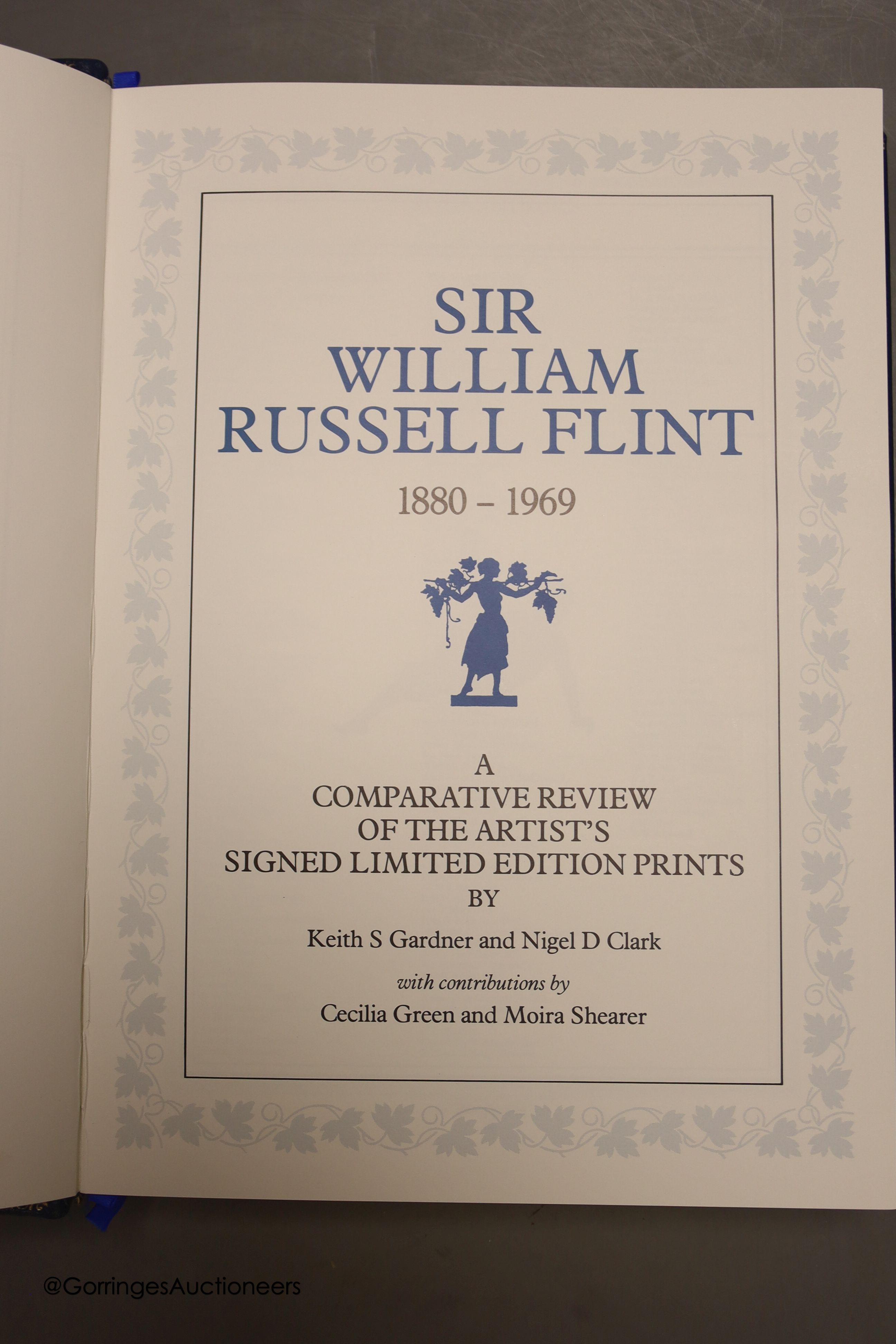 Sir William Russell Flint 'A Catalogue A Rasionne' De Luxe Edition